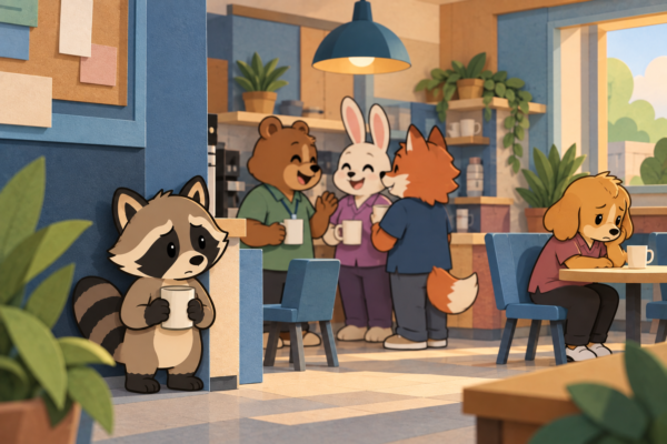 Pache noticing a coworker being excluded, illustrating ADHD and justice sensitivity