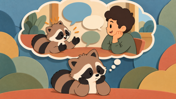 Pache imagining a conversation in his head before it happens, illustrating rehearsing conversations and ADHD.